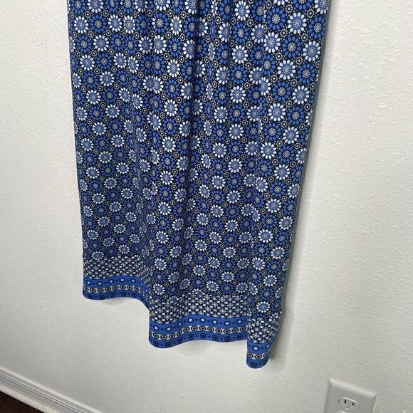 Talbots Women’s Blue V Neck Mid Sleeve Midi Dress Size XS - Picture 3 of 9